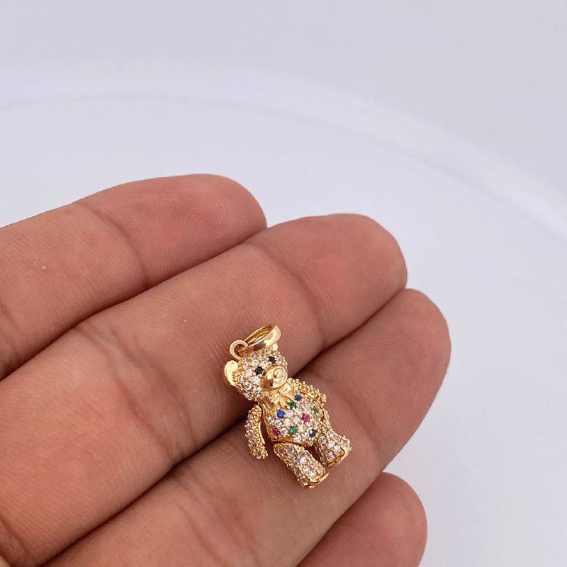 Dije Oso Articulado 4gr / 2.6cm / Oro 18K &