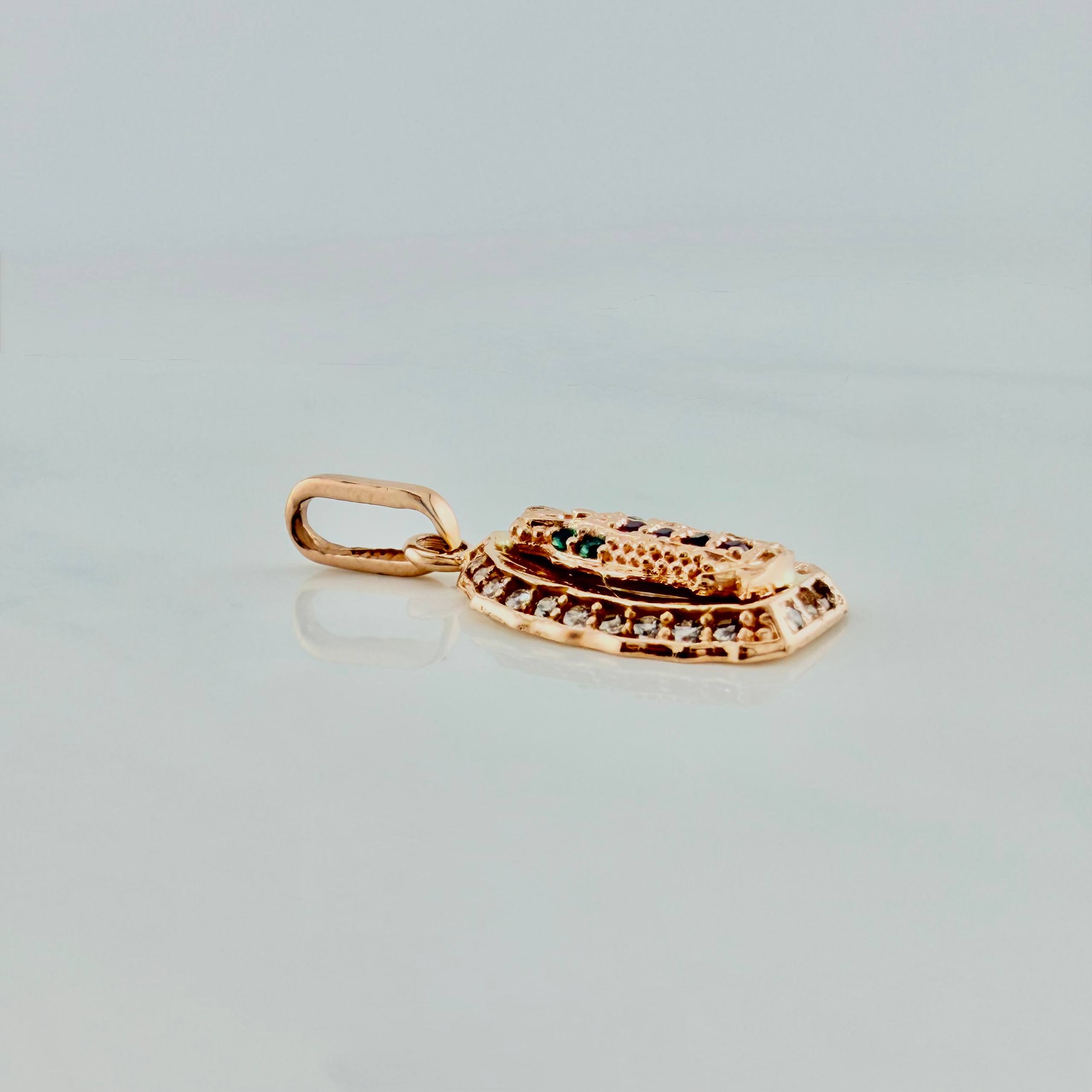 Dije Virgen De Guadalupe 1.3 g / 2 cm Oro Rosa 18K