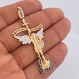 Dije San Miguel Arcángel 7.25gr / 6.3cm / Tres Oros 18K $