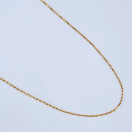 Cadena Veneciana 2.5gr / 42.8cm / Oro Amarillo +3 18K $