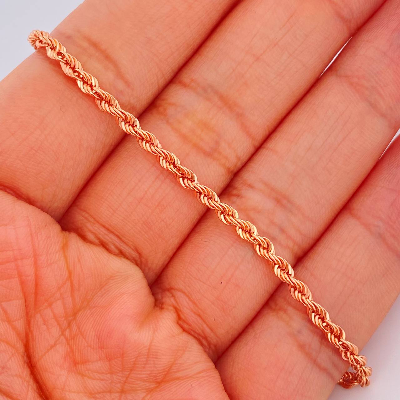 Pulso Lazo 2gr / 18.8cm / Oro Rosa +3 18K $