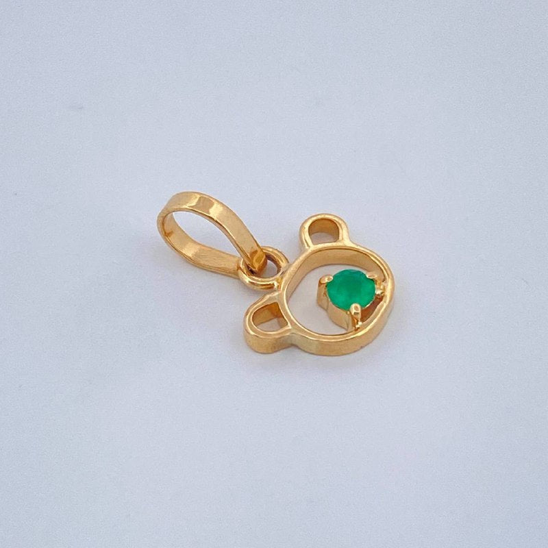 Dije Silueta Oso 0.3gr / 1.1cm / Oro Amarillo 18K $