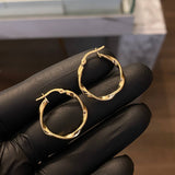 Candongas 1.4gr / 2.4cm Melcocha Punteadas Oro Amarillo Asby