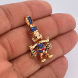 Dije Pato Bolsas De Dinero Articulado 6.15gr / 3.5cm / Tres Oros 18K $