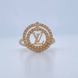 Anillo Lv 2.55gr / T6 1/2 / Oro Amarillo 18K &