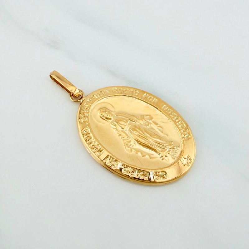 Dije Virgen Milagrosa 3.05 g / 4.2 cm Oro Amarillo 18K
