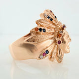 Anillo Indio 8.85 g / T10 Oro Rosa 18K