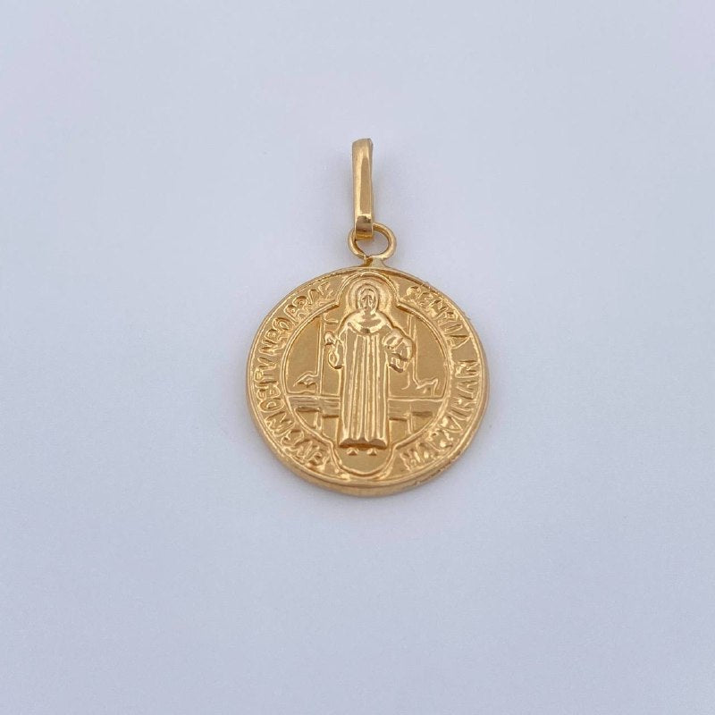 Dije San Benito 0.9gr / 2.3cm / Oro Amarillo 18K &