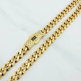 Cadena Cubana Monaco 24.15 g / 61.5 cm / 6.3 mm Oro Amarillo 18K
