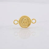 Herraje Circulo Letra A 0.4g / 1.5cm Oro Amarillo 18K