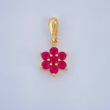 Dije Flor Petalos 0.8gr /  / 1.7cm / Oro Amarillo 18K &