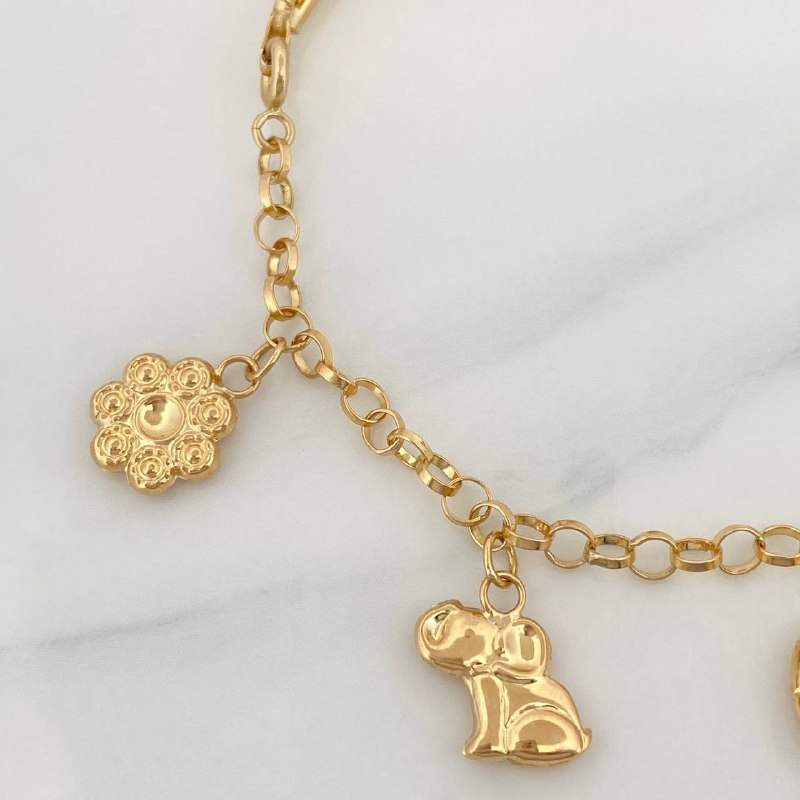 Pulso Charms 5.95 g / 17.3 cm / 3.21 mm Oro Amarillo 18K