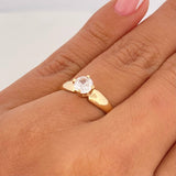 Anillo Solitario 1.75 g / T5 3/4 Oro Amarillo 18K