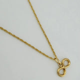 Set Cadena Lazo + Dije Infinito / 1,35 gr / 46 cm Oro Amarillo 18K