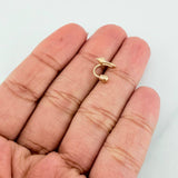 Piercing Espiral Doble 0.6 g / 1 cm Oro Amarillo 18K