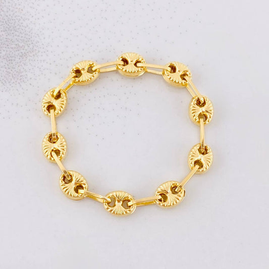 Anillo GC Diamantado 1g / T10 1/4 Oro Amarillo 18K
