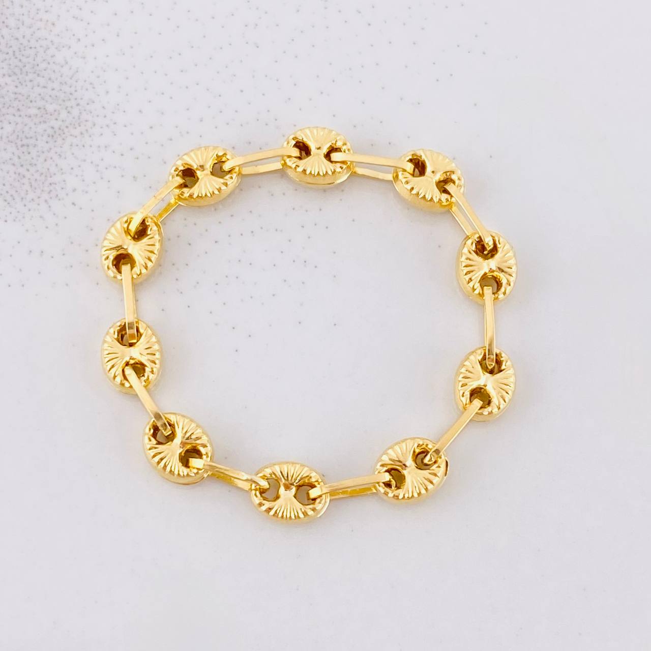 Anillo GC Diamantado 0.95g / T10 Oro Amarillo 18K
