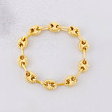Anillo GC Diamantado 0.95g / T10 Oro Amarillo 18K
