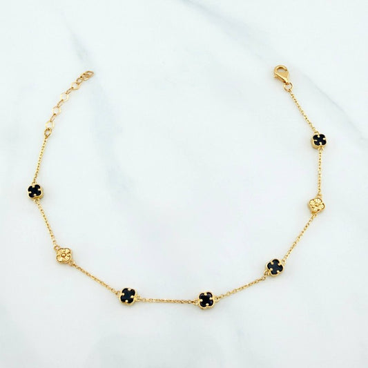 Pulso Trebol Aro Seguido 3.1 g / 20.6 cm / 4.2 mm Oro Amarillo 18K