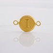 Herraje Circulo Letra I 0.4g / 1.5cm Oro Amarillo 18K
