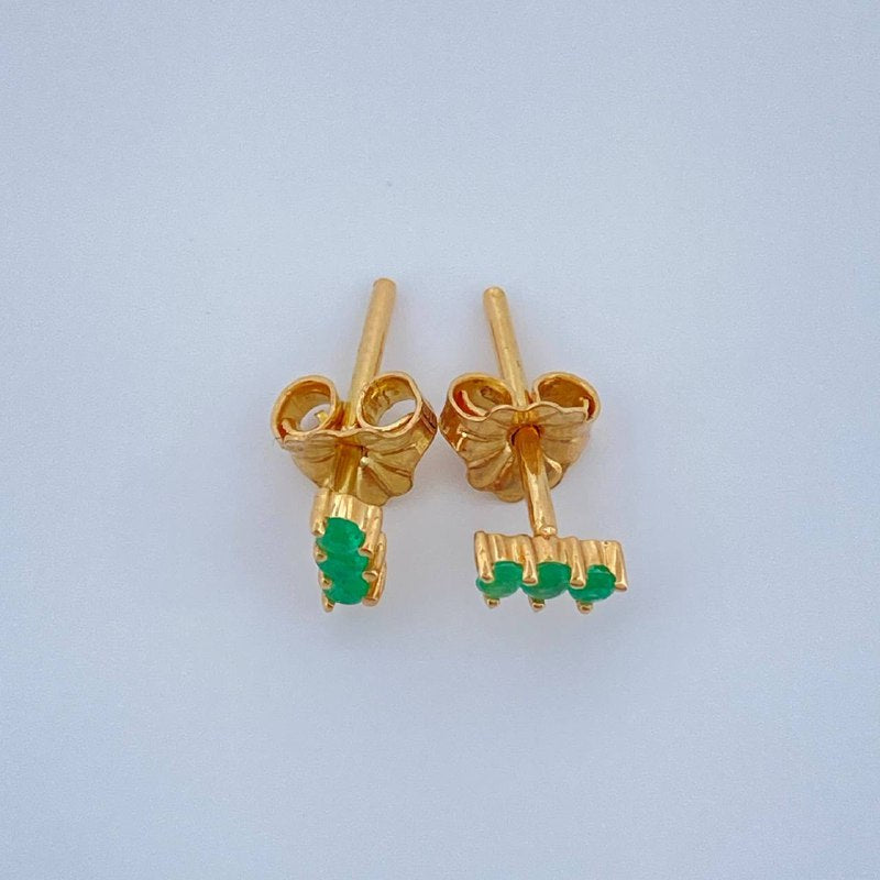 Topos Linea Esmeralda 0.7gr / Oro Amarillo 18K %