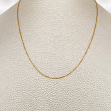 Cadena Veneciana 1.7gr / 45cm / 0.4mm Oro Amarillo +3 18K &