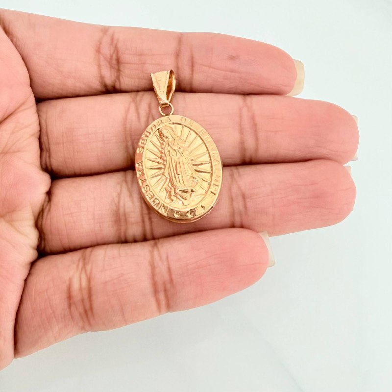 Dije Virgen De Guadalupe 1.9 g / 3.4 cm Oro Amarillo 18K