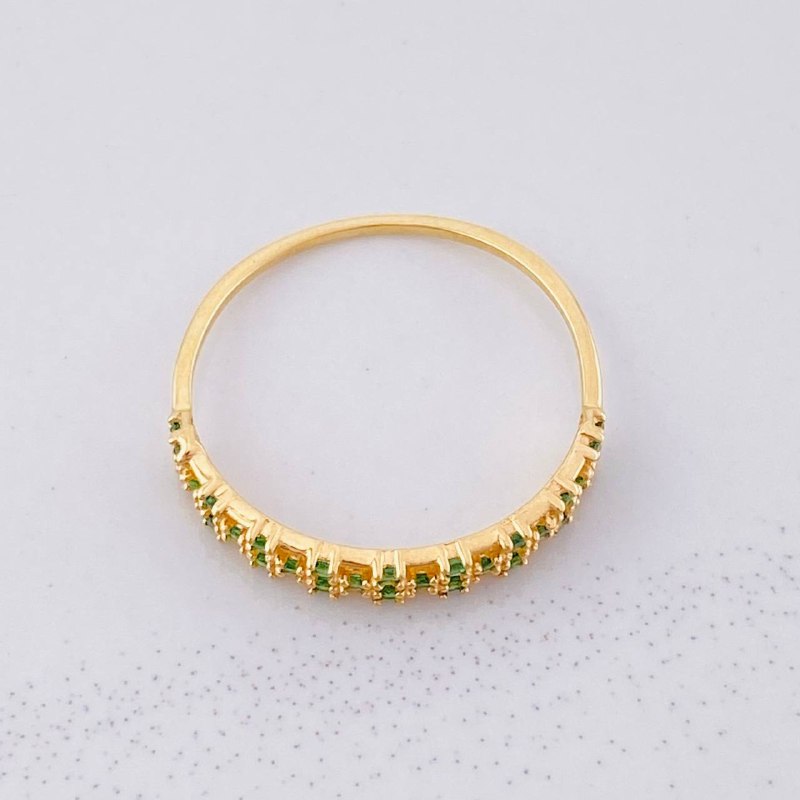 Anillo Tres Carriles 0.85g / T7 Oro Amarillo 18K