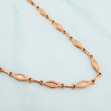 Cadena Rustica Eslabon 8.35 g / 51 cm / 4 mm Oro Rosa 18K