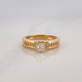 Anillo Solitario Puente 3.5 g / T6 1/4 Oro Amarillo 18K