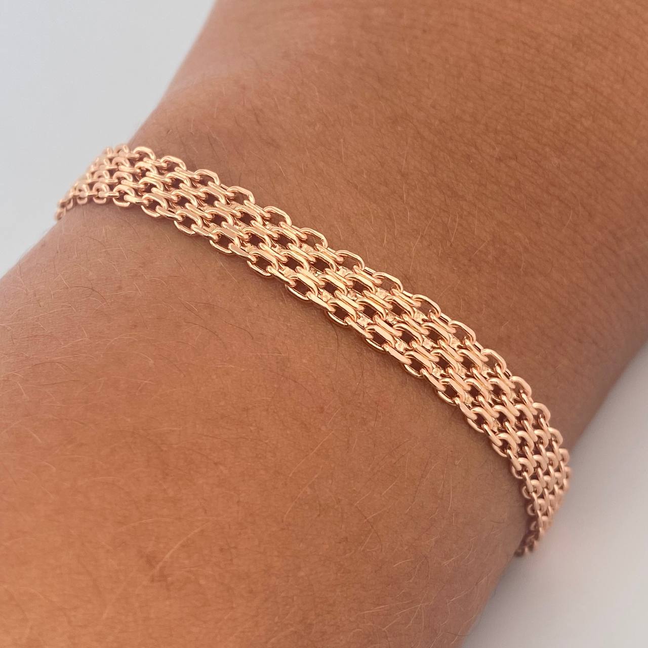 Pulso China 5.95gr / 19.2cm / Oro Rosa +1 18K $