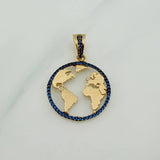 Dije Silueta Tierra 3.4 g / 3.3 cm Oro Amarillo 18K