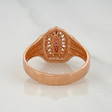 Anillo Virgen De Guadalupe 4.2 g / T8 3/4 Oro Rosa 18K