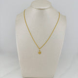 Set Cadena Lazo + Dije Estrella De David / 1,2 gr / 45 cm Oro Amarillo 18K