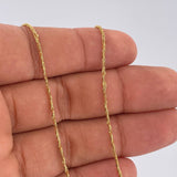 Cadena Veneciana Trenzada 3.15gr / 44.5cm / Oro Amarillo +3 18K $