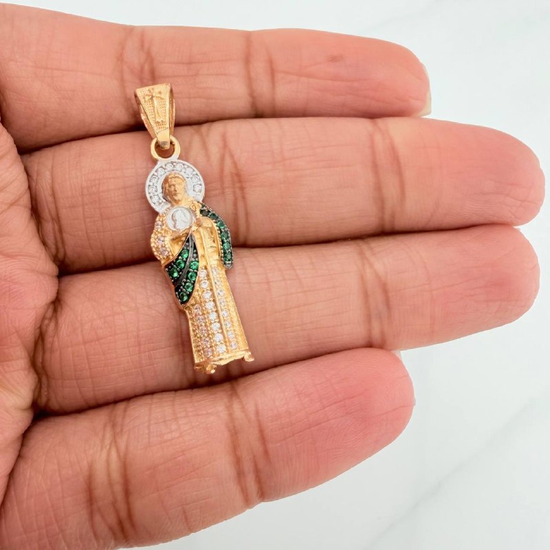 Dije San Judas Tadeo 2.65 g / 3.6 cm Tres Oros 18K