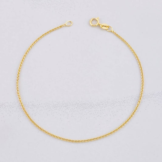 Pulso Franco 0.7g / 19.5cm / 1.13mm Oro Amarillo 18K