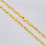 Cadena China 2.7g / 45cm / 2.2mm Oro Amarillo 18K