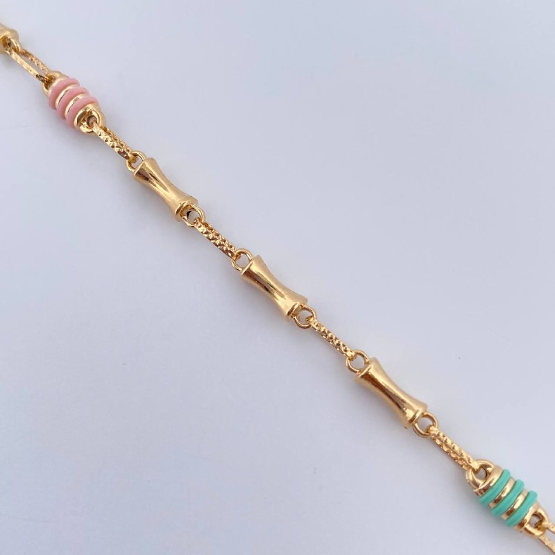 Pulso Rustico Reloj De Arena 3.65gr / 21cm / Oro 18K &