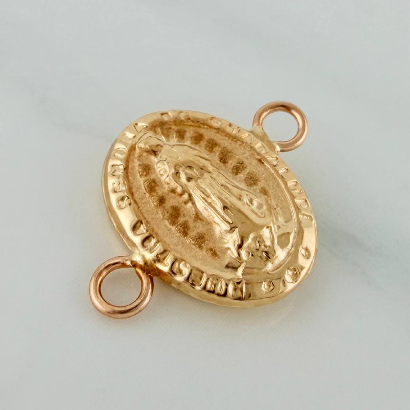 Herraje Virgen Guadalupe 0.6gr / 1.5cm / Oro Amarillo 18K %