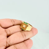 Anillo Cuadro 5.9 g / T10 Oro Amarillo 18K