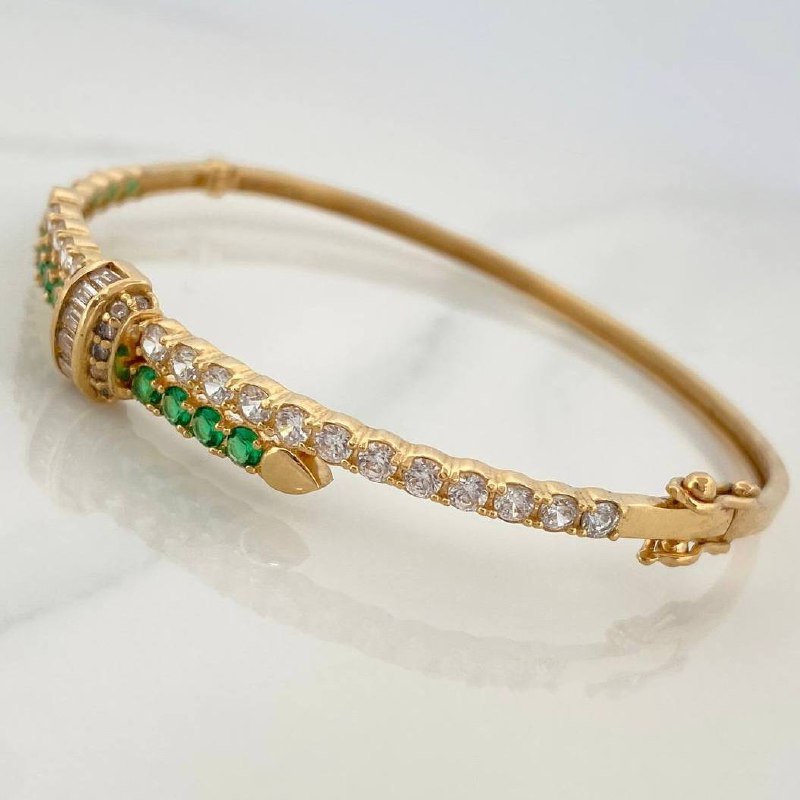 Pulso Stone Green 11.1 g / 19 cm Oro Amarillo 18K