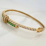 Pulso Stone Green 11.1 g / 19 cm Oro Amarillo 18K