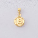 Dije Circulo Letra B 0.45g / 1.5cm Oro Amarillo 18K