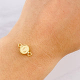 Herraje Circulo Letra D 0.4g / 1.5cm Oro Amarillo 18K