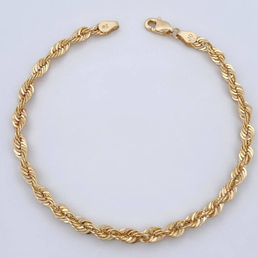Pulso Lazo 2.7gr / 19.5cm / Oro Amarillo +3 14K Italy &