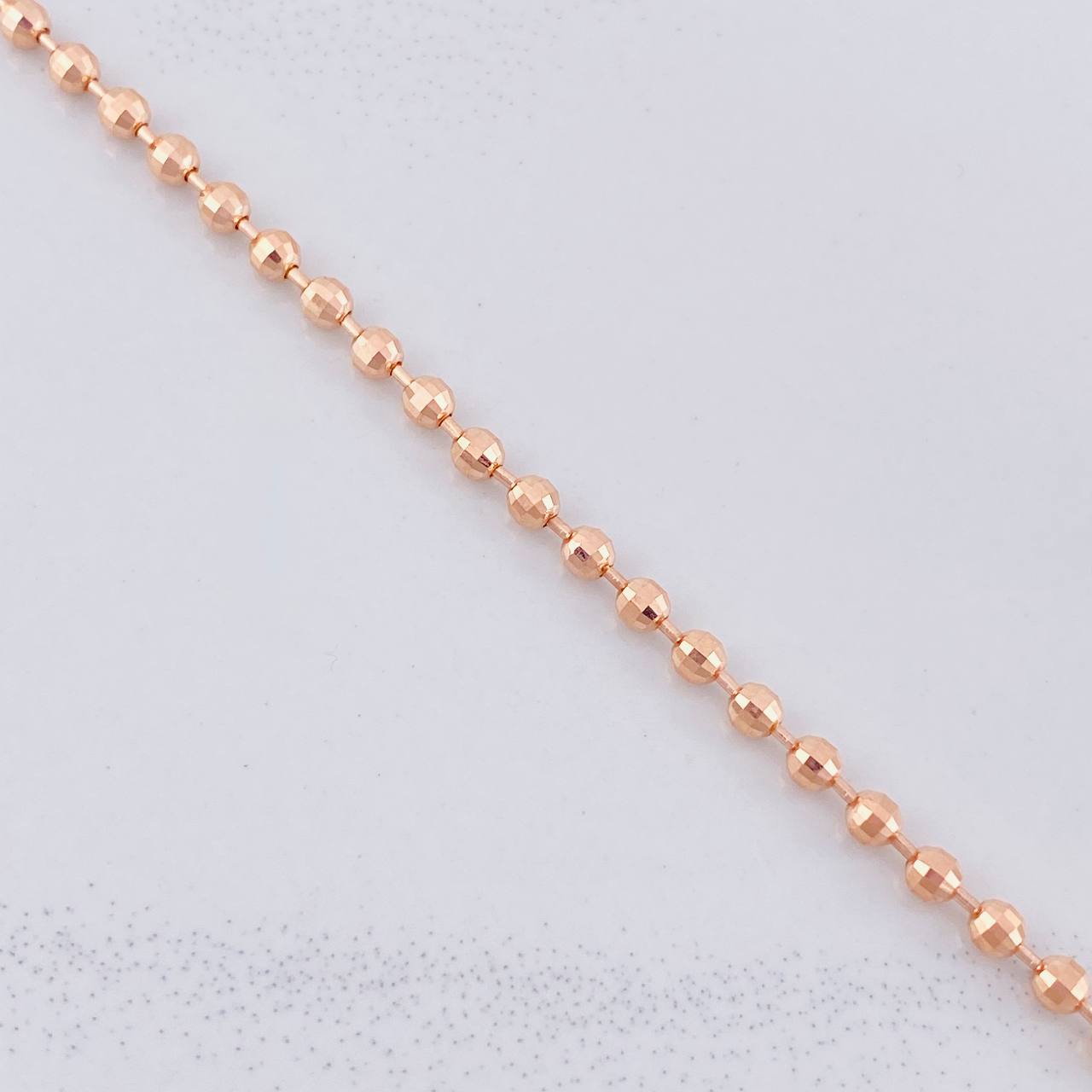 Pulso Militar 5.25g / 20.2cm / 2.9mm Oro Rosa 18K