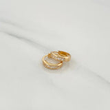Candongas Carril 0.85 g / 1 cm Oro Amarillo 18K