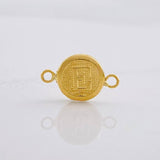 Herraje Circulo Letra E 0.35g / 1.5cm Oro Amarillo 18K