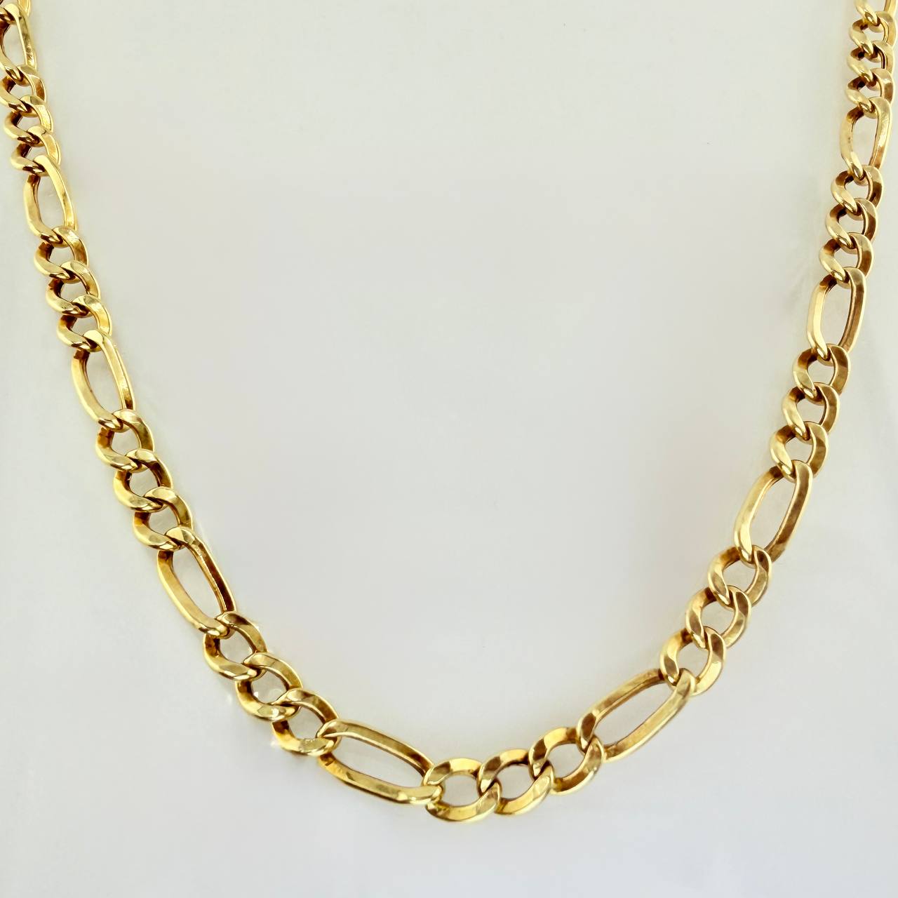 Cadena Figaro 17.45gr / 65cm / 5.6mm Oro Amarillo +1 18K ©